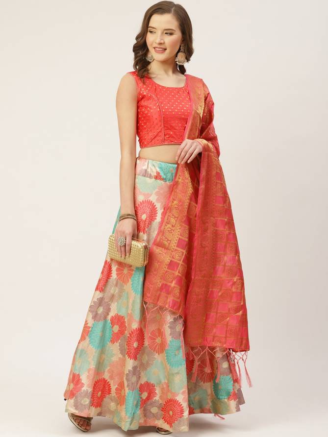 Sanskar Latest Designer Jacquard Party Wear Stylish Lehenga Collection
