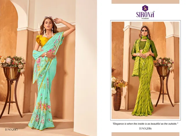 Suvali By Sirona Georgette Designer Sarees Wholesale Shop In India