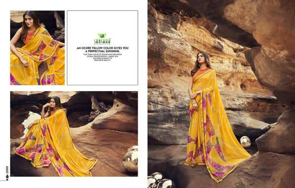Sanskar Once more Latest Fancy Casual Wear Pure Georgette Printed Sarees Collection