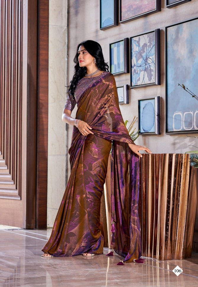 Shannon By Stavan Velvet Saree Catalog