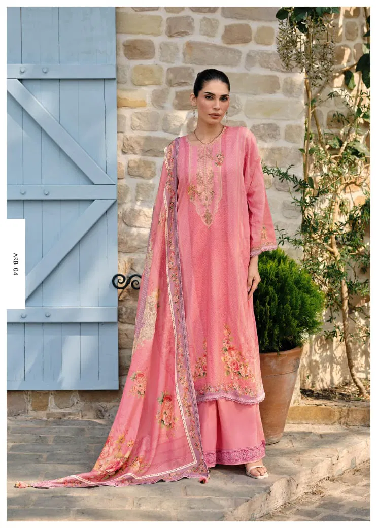 A Royal Bouquet By Varsha Lawn Cotton Printed Salwar Suits Suppliers In India