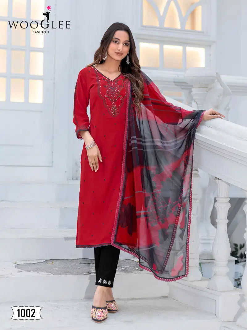 Nirvee By Wooglee Modal Kurti With Bottom Dupatta Wholesalers In Delhi