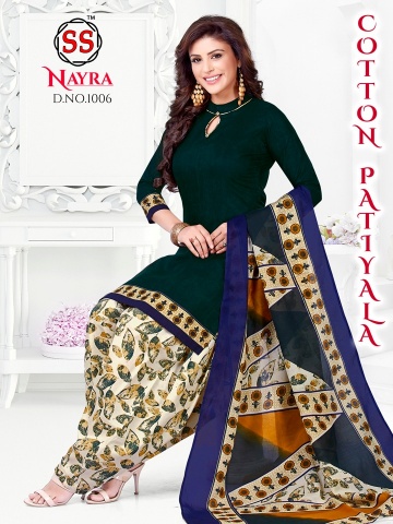 Nayra 1 Latest Fancy Designer Casual Regular Wear Pure Cotton Printed Dress Material Collection

