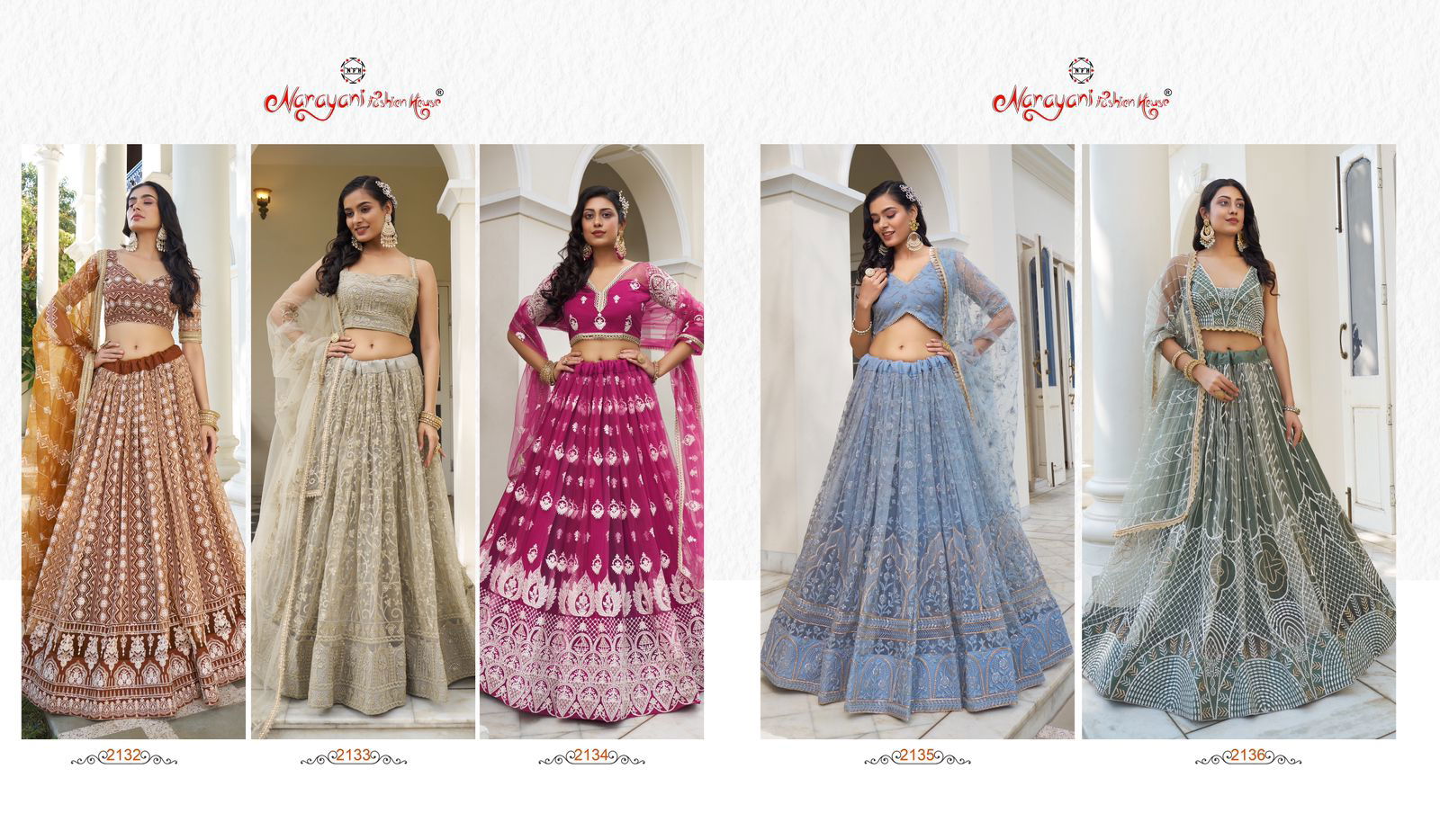 Kelaya Vol 7 By Narayani Fashion Party Butterfly Net Wear Lehenga Choli Exporters In India