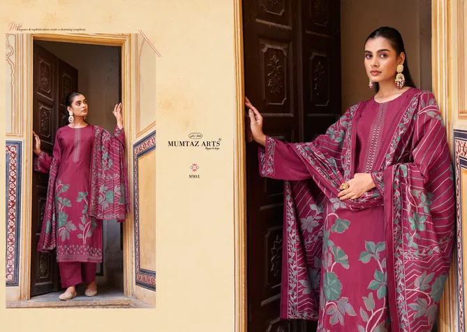 Naqsh By Mumtaz Viscose Digital Printed Dress Material Wholesale Price