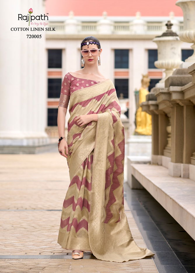 Renault Silk By Rajpath Cotton Linen Silk Saree Suppliers In India