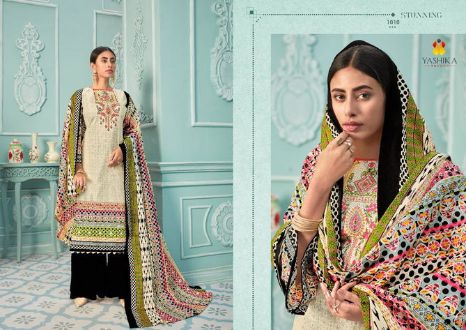 Yashika Zuffat 1 Latest Designer Festive Wear Pure Lawn Cotton Printed Dress Material Collection
