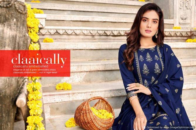 Banwery Parishi Latest Festival Wear Rayon Printed Designer Ready Made Suit Collection
