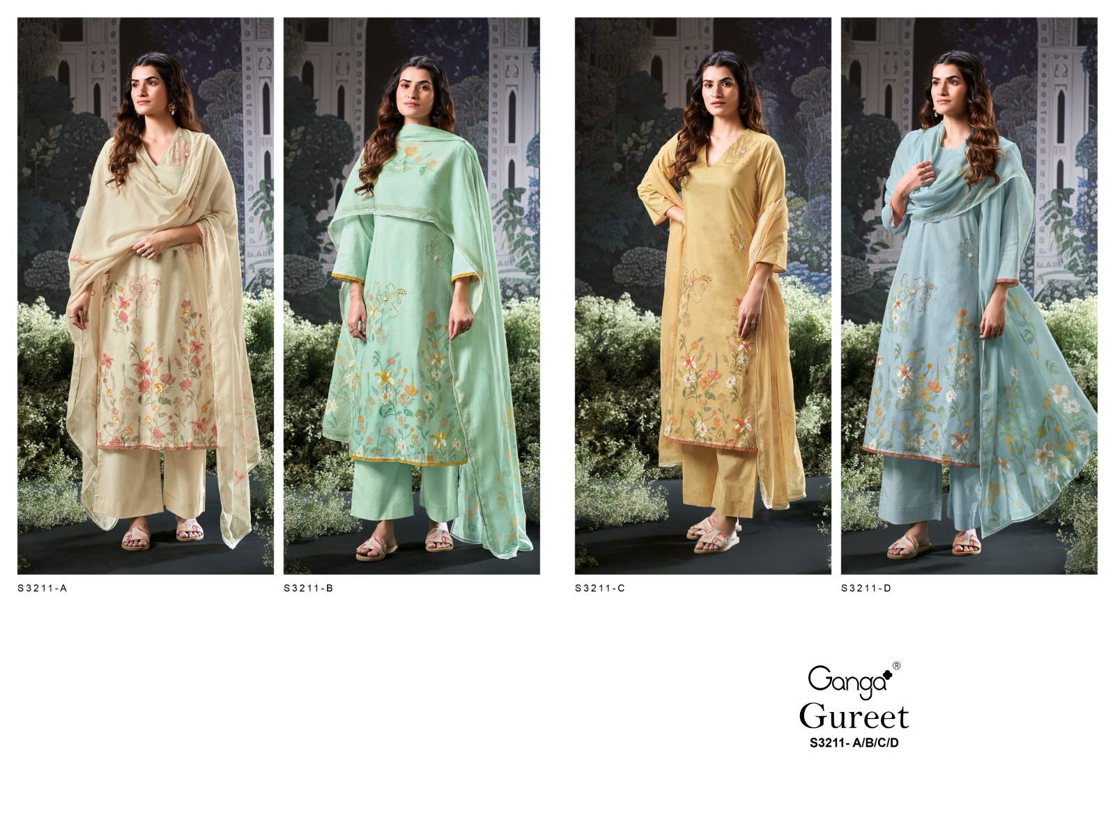 Gureet 3211 By Ganga Cotton Printed Dress Material Wholesale Price In Surat