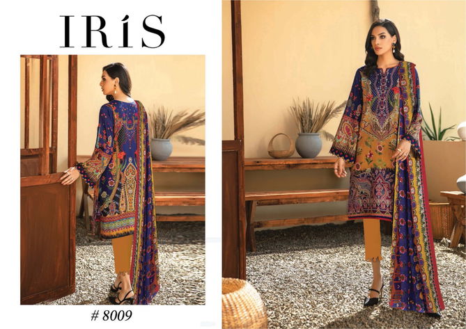 Iris 8 Latest Designer Casual Wear Pure Cotton Stylish Printed Karachi Dress Materials Collection