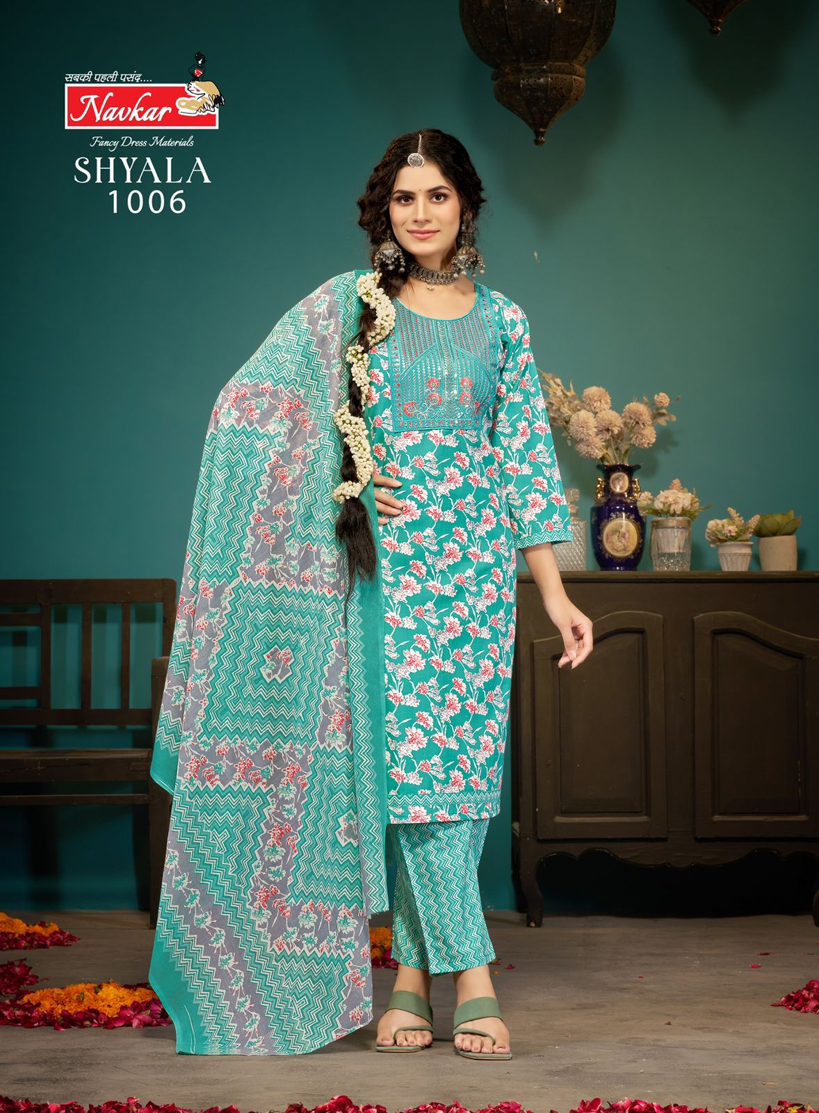 Shyala Vol 1 By Navkar Malaysian Cotton Kurti With Bottom Dupatta Exporters In India