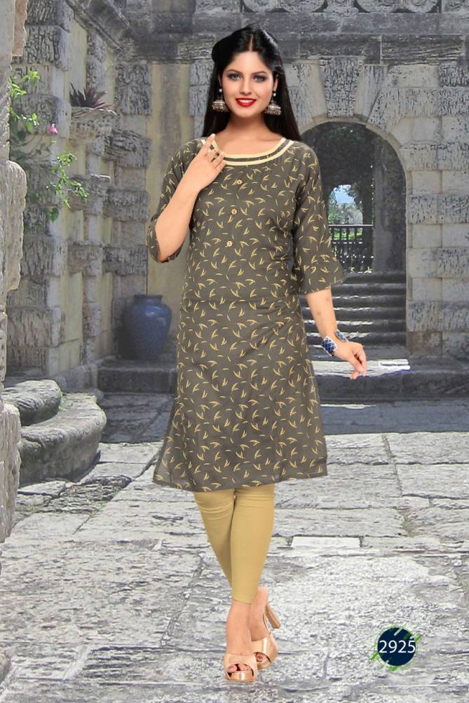 Trendy Shivi 1 Latest Fancy Regular Casual Wear Rayon Printed Designer Kurtis Collection
