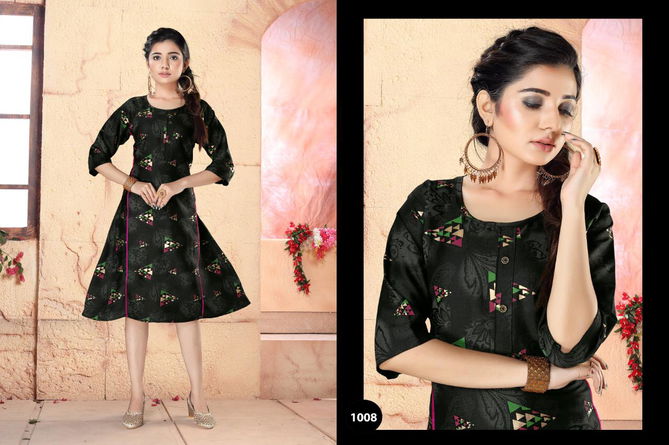 Archer Latest Designer Party Wear Two Tone Printed Anarkali Kurti Collection 