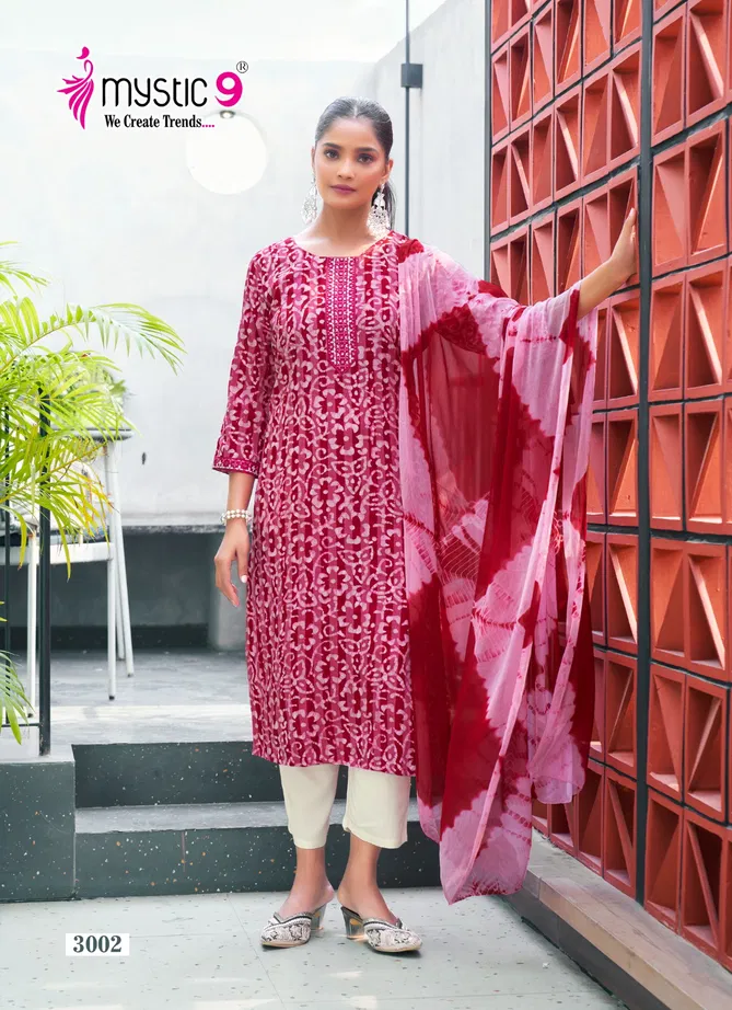 Nisha Vol 3 By Mystic 9 Cotton Dobby Kurti With Bottom Dupatta Suppliers In India