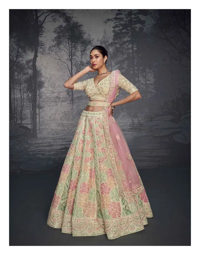 Glamour By Sayuri Designer Net Embroidery Lehenga Choli Orders In India