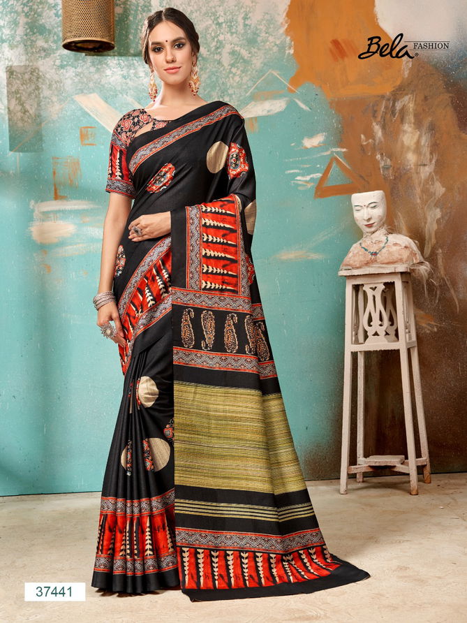 Bela Tulsi New Designer Manipuri Silk Digital Printed Latest Party Wear Saree Collection