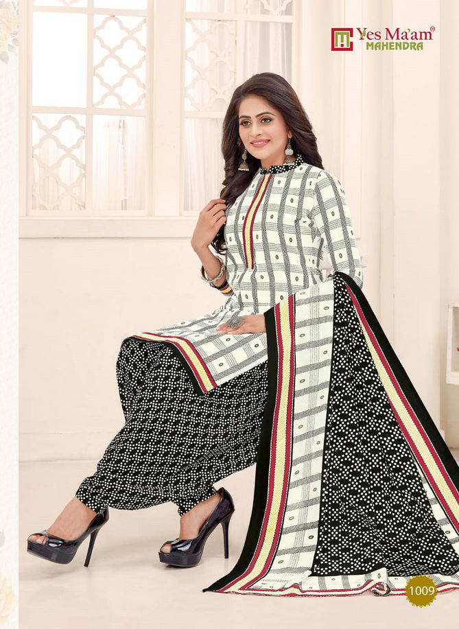 Yes Mam Mahendra Regular Wear Cotton Printed Designer Dress Material Collection
