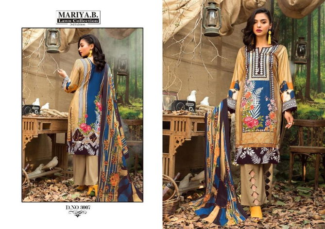 Mariya B Lawn Collection Edition 3 Latest fancy Designer Pure Lawn Cotton Karachi Dress Material Collection
