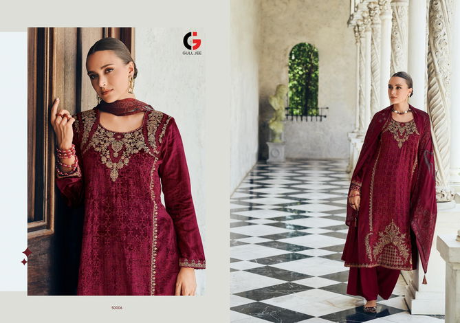 Alfaz By Gull Jee Winter Wear Viscose Velvet Salwar Kameez Wholesale Online