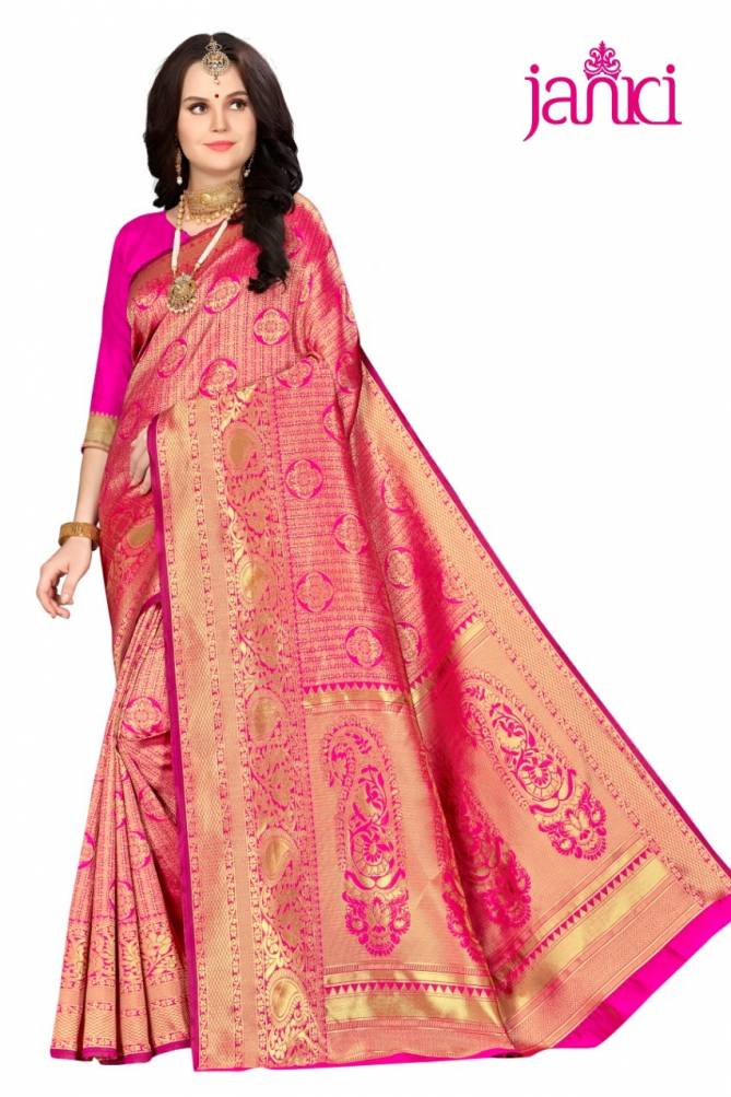 Janki Ruhani 3 Latest Designer festive Wear Silk Saree Collection 