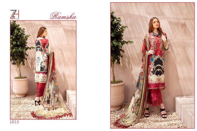 Zaura Hassan Ramsha Latest Designer Fancy Festive Wear Collection With Pure Chiffon Dupatta 