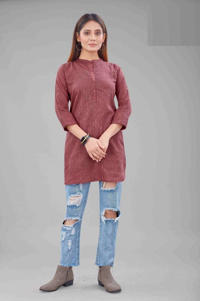 Sabella Srivalli Fancy Regular Wear Cotton Designer Short Kurti Collection