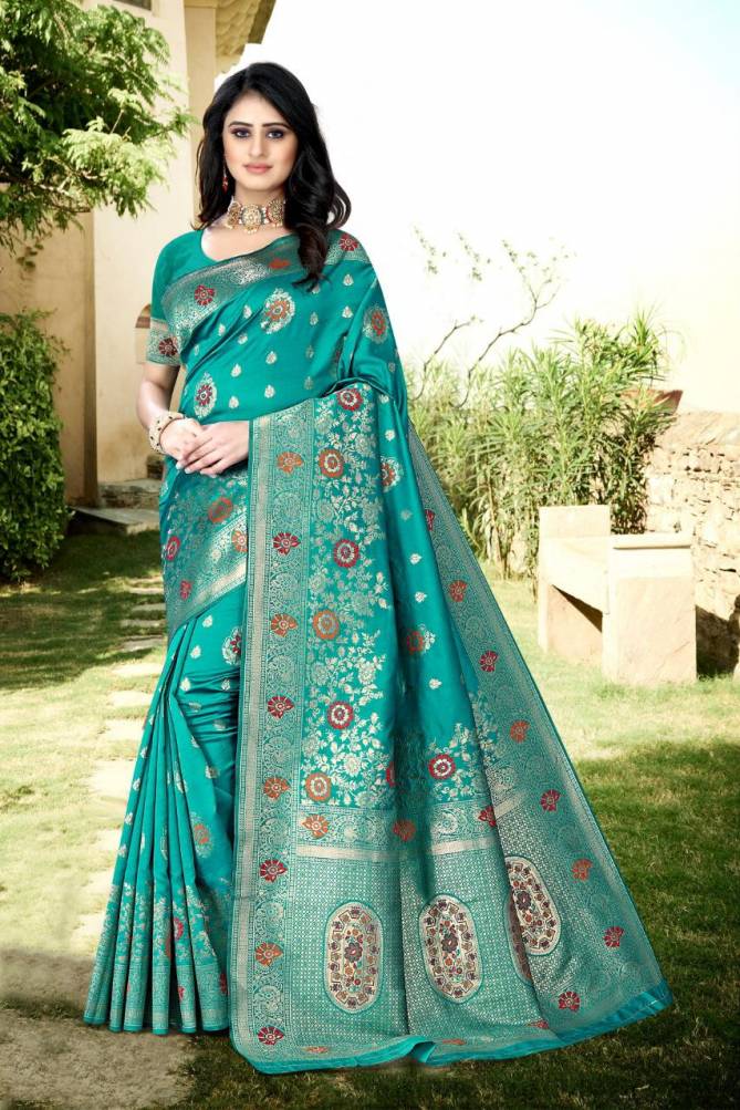 Mitra New Designer Wedding Wear Banarasi Silk Latest Saree Collection