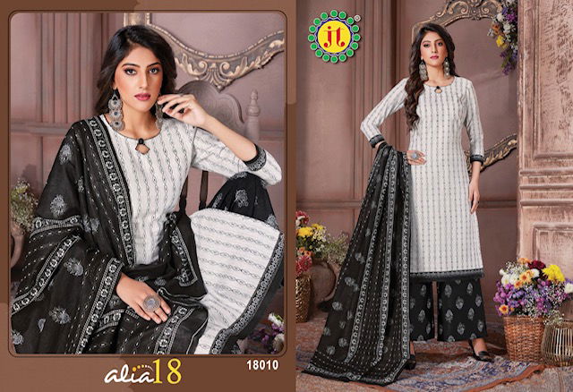 Jt Alia 18 Fancy Casual Daily Wear Printed Cotton Dress Material Collection