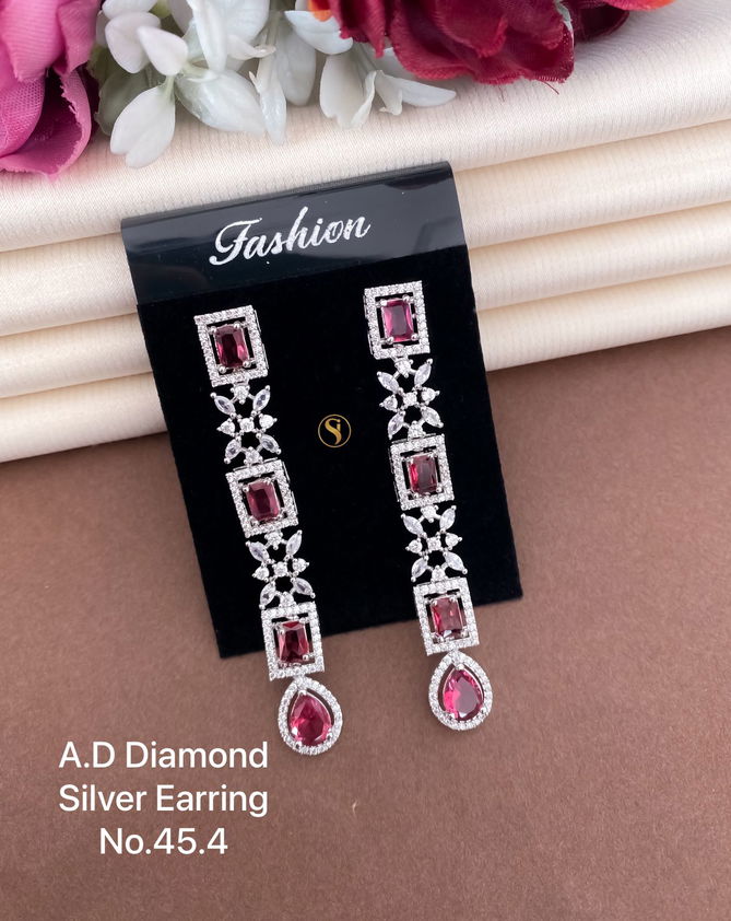 Diamond Silver Wholesale Earrings Suppliers in Mumbai