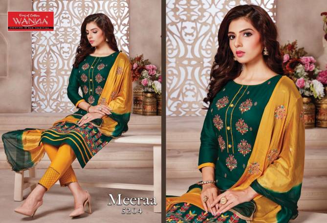 Wanna Meeraa Fancy Casual Wear Designer Jam Stain Dress Material Collection
