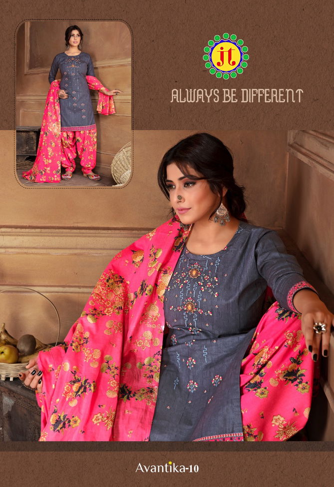 Jt Avantika 10 Latest fancy Regular Wear Printed Readymade Salwar Suit Collection
