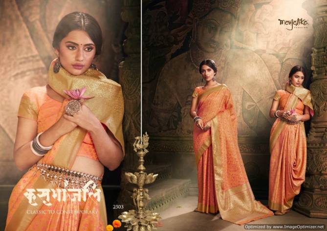 Manjolika Mantra Silk Latest Designer Wedding Wear Festive Wear Rich Look Banarasi Silk Saree Collection 