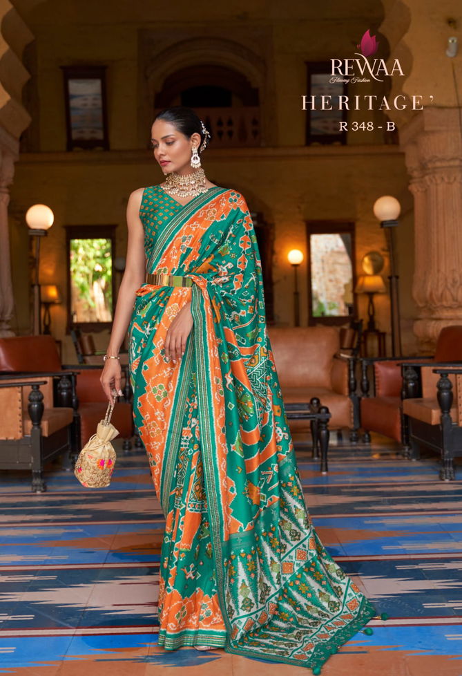 Heritage By Rewaa 348 Series Best Saree wholesale shop in Surat
