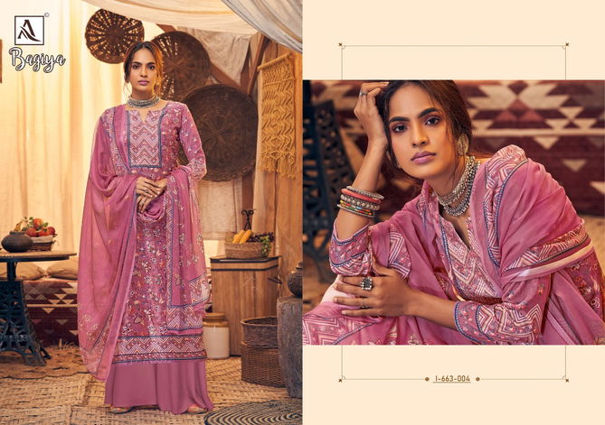 Alok Bagiya Latest Designer  Pure Viscose Velvet Printed Dresss Material Collection 
