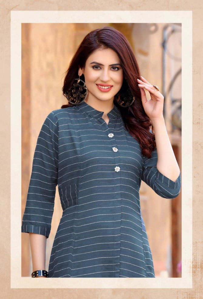 Pari Apple fancy Latest Regular Wear Lining Designer Rayon Kurtis Collection