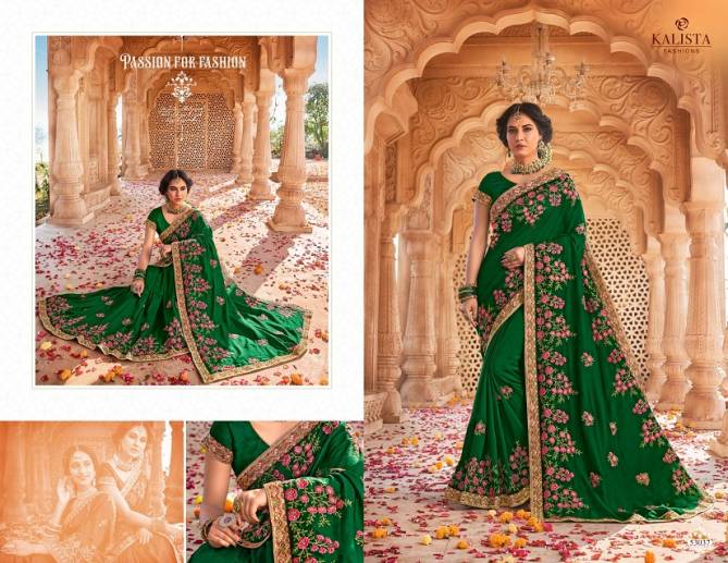 Kalista Style 5 Latest Designer Party Wear Wedding Silk Saree Collection 