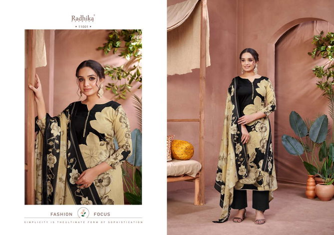 Floral By Radhika Azara Printed Zam Cotton Dress Material Wholesale Online