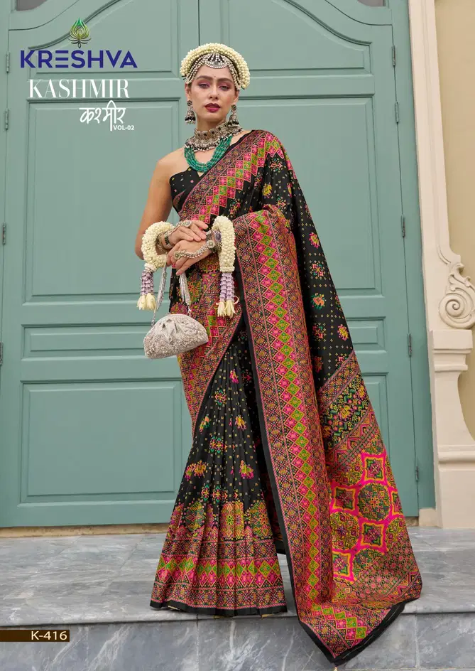 Kashmir Vol 2 By Kreshva Banarasi Silk Wedding Wear Saree Wholesale In India