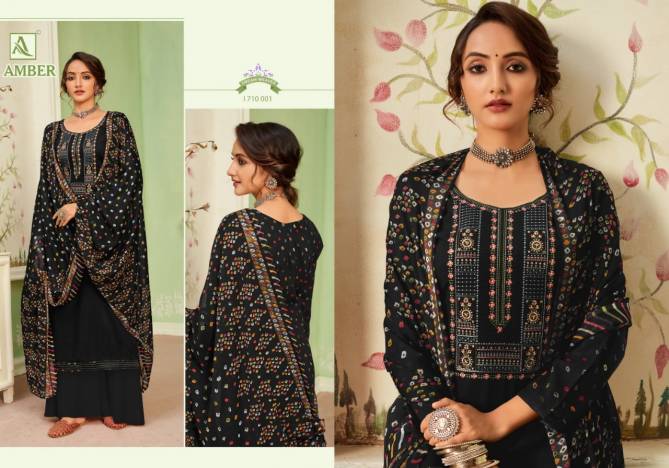 Alok Amber 2 Latest Fancy Festive Wear Designer Printed With Thread Embroidery Dress Material Collection
