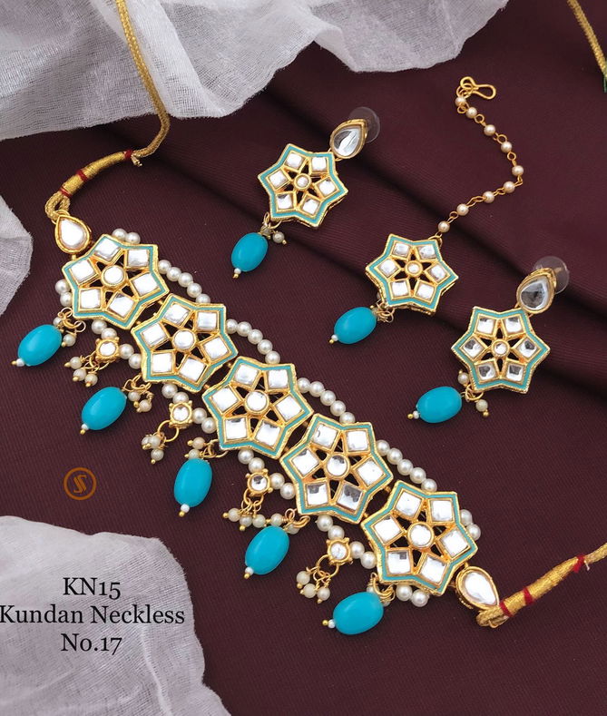 Kn Jewellery15 Kundan Neckless Set Catalog
