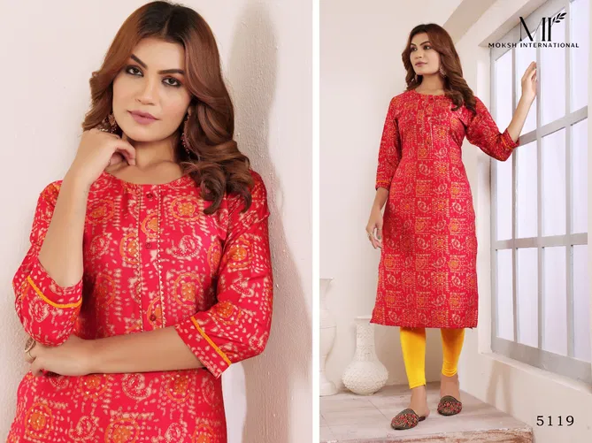 Star Vol 3 By Moksh Viscose Maslin Printed With Pocket Kurti Suppliers In India