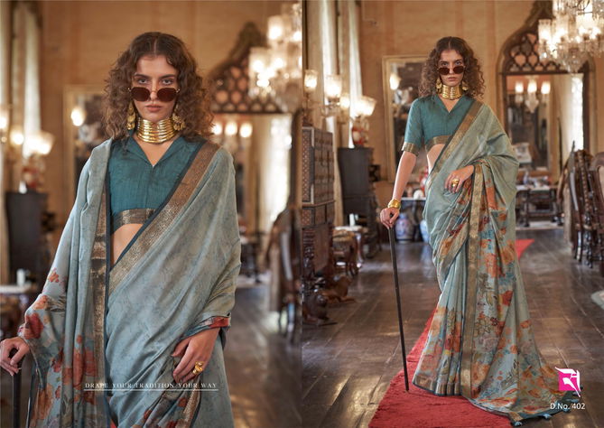 Emporia By Sasural Printed Designer Saree Suppliers In India