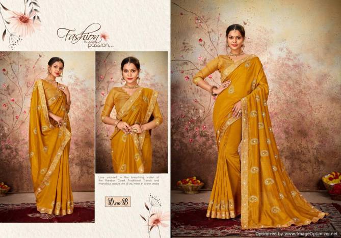 Shravya Avantika Exclusive Fancy Festive Wear Vichitra Silk Saree Collection