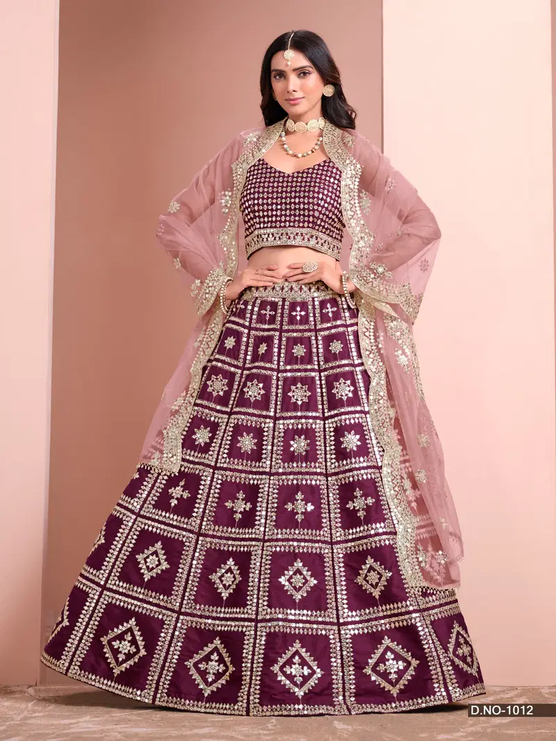 Mehvish By Alizeh Art Silk Designer Lehenga Choli Wholesalers In Delhi