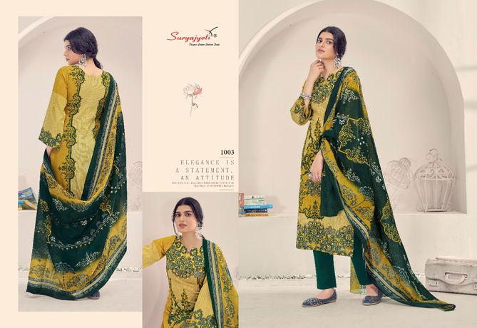 Suryajyoti Seerat 1 Latest Fancy Designer Casual Regular Wear Cotton Printed Dress Material Collection
