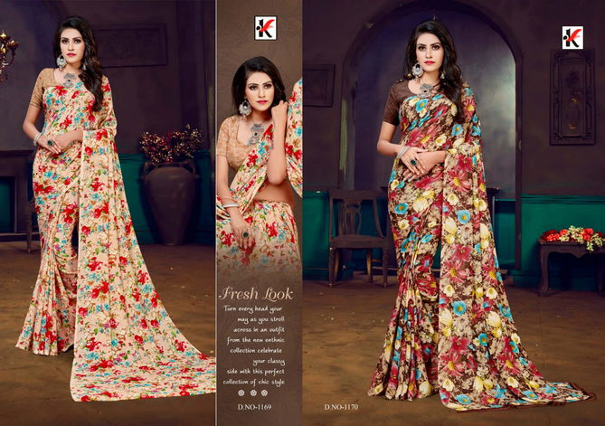 Apple Rennial Casual Daily Wear Printed Designer Saree Collection
