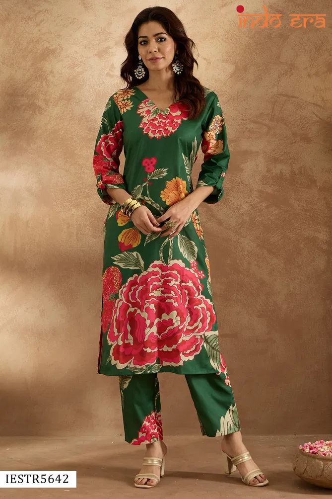 Indo Era 2533 Cotton Blend Kurti With Bottom Wholesale In India