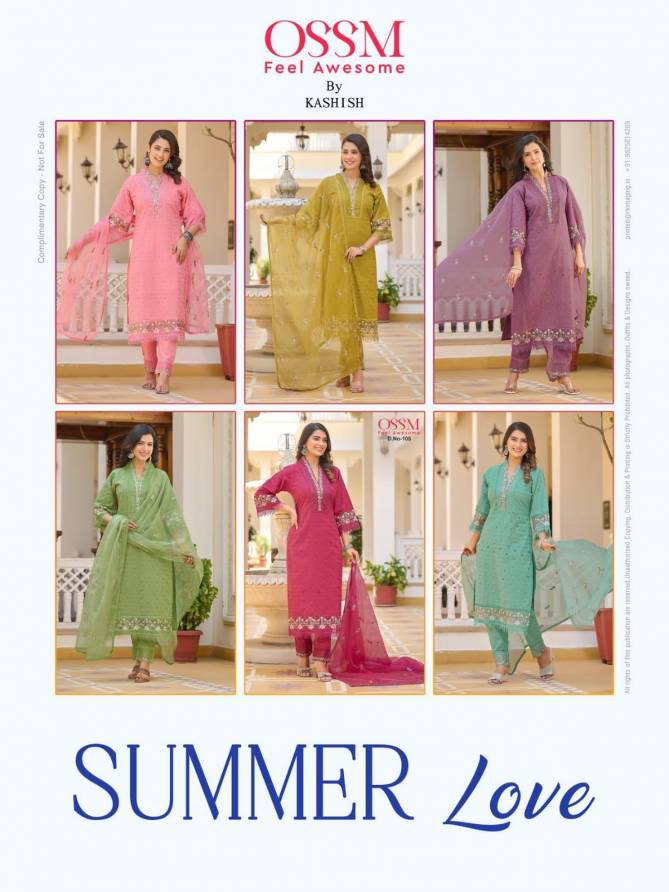Summer Love By Ossm Embroidery Premium Cotton Chikankari Readymade Suits Wholesale Supplers In Mumbai
