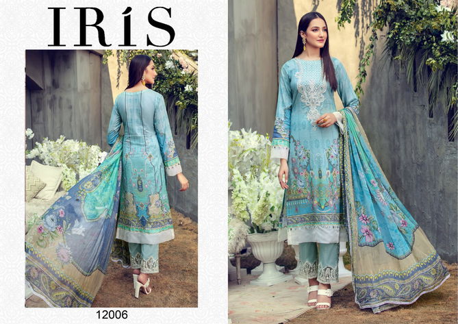 Iris 12 Cotton Karachi Dress Pure Cotton Casual Wear Ready Made Collection
