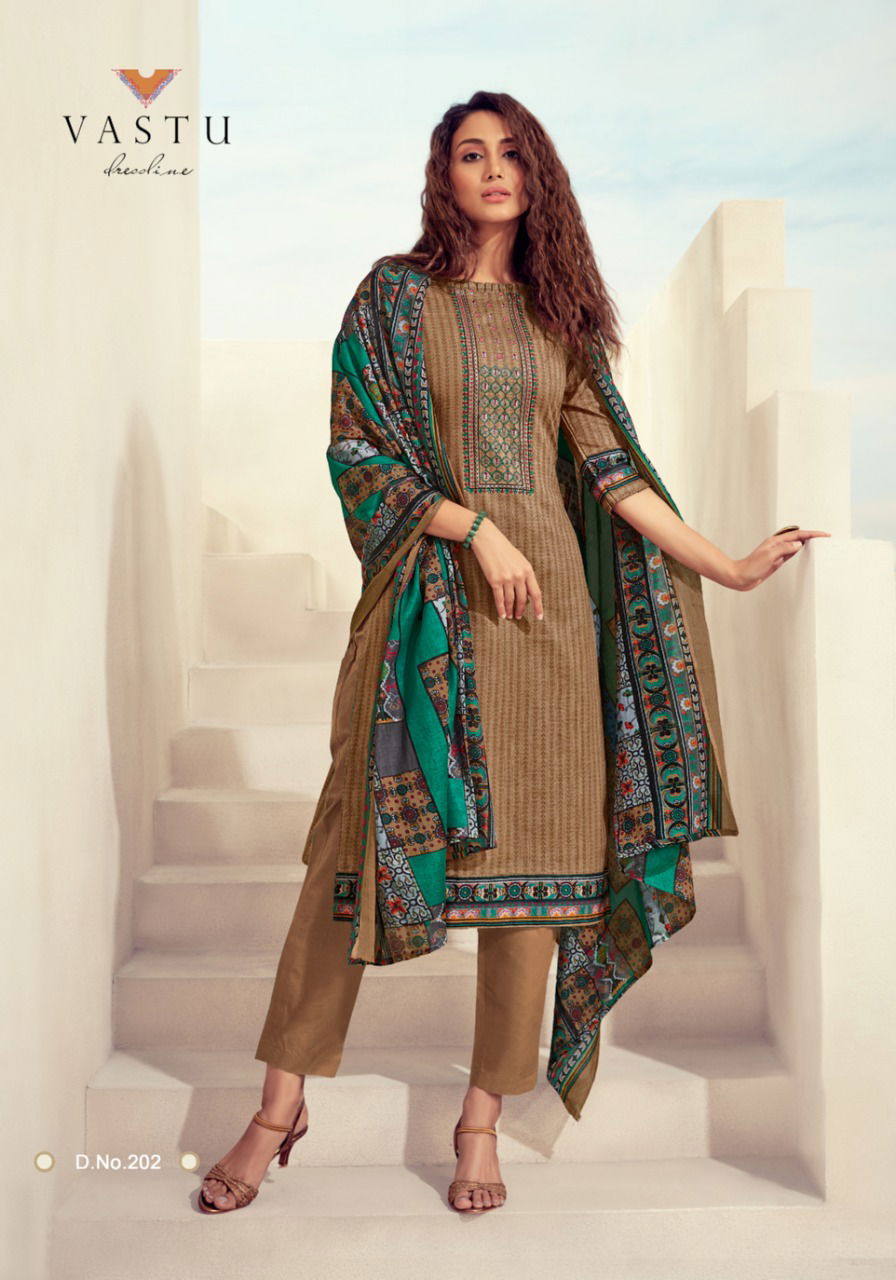 Vastu kalamkari Vol 2 Exclusive Designer Lawn Printed With Exclusive Work Salwar Suits Collection
